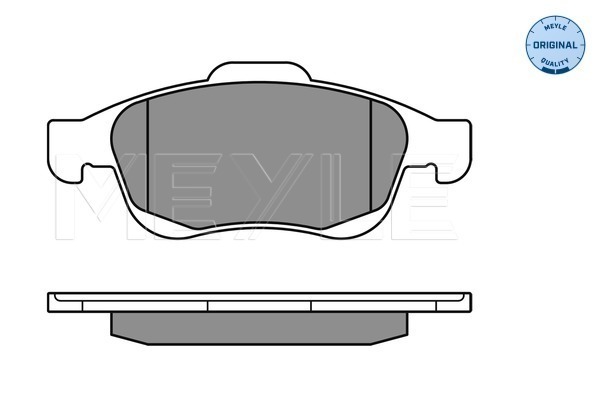 Комплект тормозных колодок, дисковый тормоз 025 245 3818 MEYLE #1