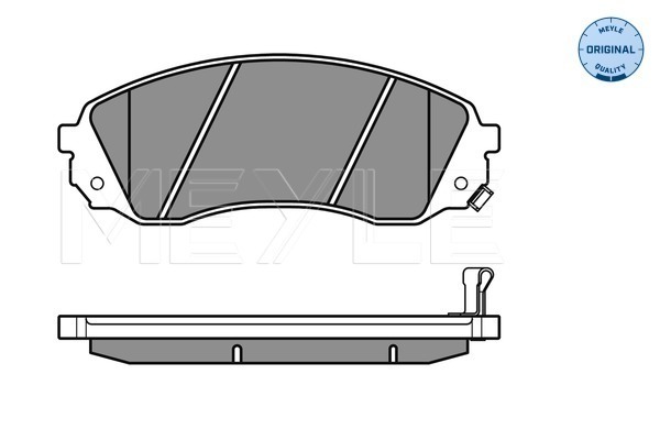 Комплект гальмівних накладок, дискове гальмо 025 245 9717/W MEYLE #2